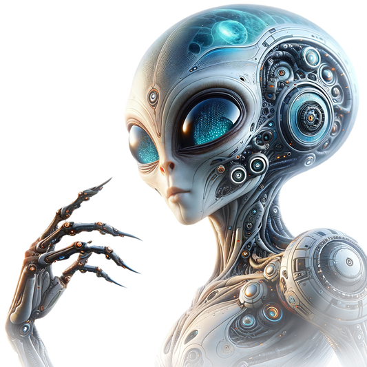 Advanced Alien Entity Art: Futuristic & Organic Creature Digital Downloads